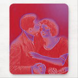 Vintage Valentine Couple in Red Mouse Pads