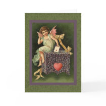 Vintage Valentine Ephemera and Altered Art Greeting Card
