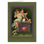 Vintage Valentine Ephemera and Altered Art Greeting Card