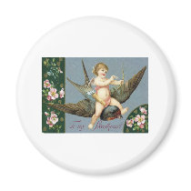 Vintage Valentine Ephemera and Altered Art magnets