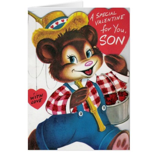 Vintage Valentine For Son Greeting Cards Zazzle