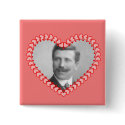 Vintage Valentine Photo Button by Vintage_Gifts Vintage Valentine Photo Button