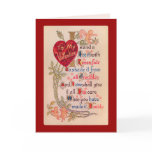 Vintage Valentine Poem Greeting Card