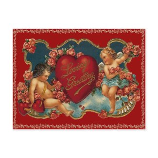 Vintage Valentine Postcard postcard