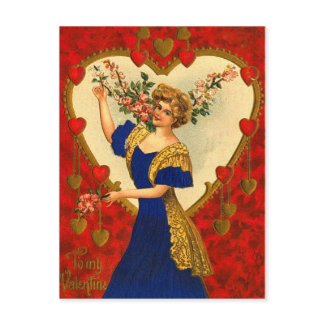 Vintage Valentine Postcard postcard