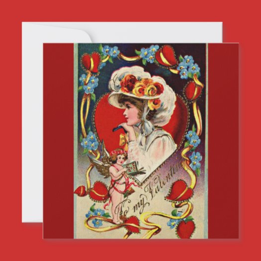 Vintage Valentine's Day invitation
