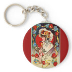 Vintage Valentine's Day keychain