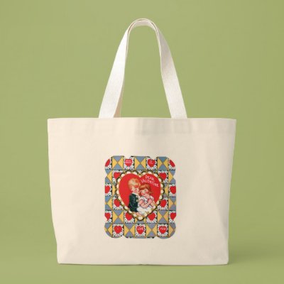 Vintage Valentine Triangles and Hearts Tote Bags Zazzle_bag Vintage Valentine Triangles and Hearts Tote Bags Zazzle_bag