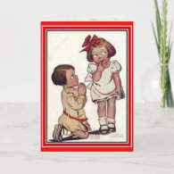 Vintage Valentine ~ Will You Be Mine? Card