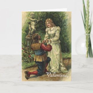 Vintage Valentines Card card