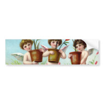 Vintage Valentine's Day Angels Bumper Stickers
