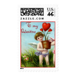 Vintage Valentine's Day Angels Postage postage
