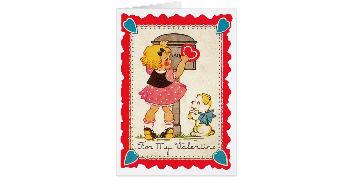 Vintage Valentine's Day Card | Zazzle