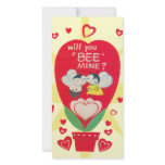 Vintage Valentines Day Card Photo Card Template