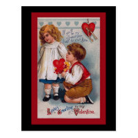 Vintage Valentine's Day Card Postcard