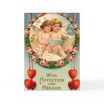 Vintage - Valentines Day  - Cherubs Greeting Cards