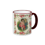 Vintage Valentine's Day, Victorian Angel on Phone Mug
