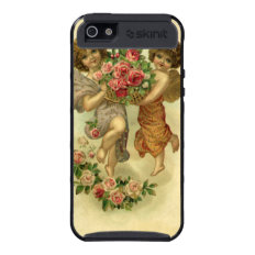 Vintage Valentine's Day Victorian Angels Roses iPhone 5 Case
