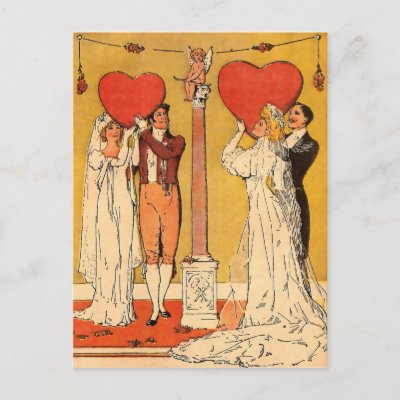 Vintage Valentines Postcards by PhotoDigital. Vintage Valentines