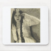 Vintage vaudeville actress mousepad