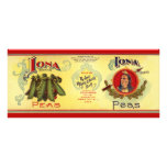 Vintage Vegetable Label for Iona Brand Peas Rack Cards