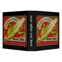 Vintage Vegetable Label; Olney & Floyd Sugar Corn Vinyl Binder