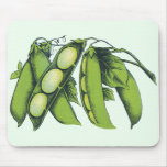 Vintage Vegetables; Lima Beans Mouse Pads
