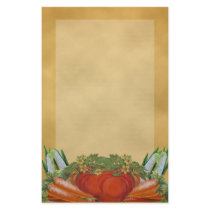 Vintage Vegetables Stationery -Lined