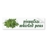 Vintage Vegetables; Sugar Snap Peas Bumper Stickers