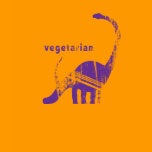 Vintage Vegetarian Brachiosaurus Purple Shirt