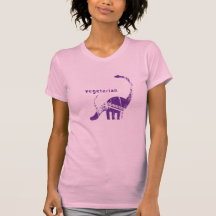 Vintage Vegetarian Brachiosaurus Purple Tshirts