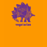 Vintage Vegetarian Stegosaurus Purple Tshirts