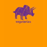 Vintage Vegetarian Triceratops Purple Tshirt