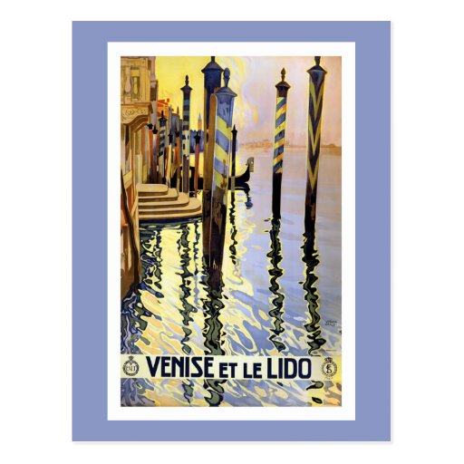 Vintage Venice Italy Travel Postcard