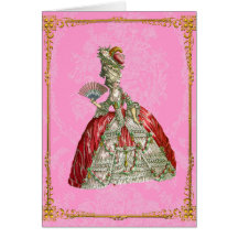 Vintage Versalles de Marie Antonieta Felicitaciones