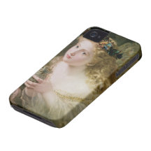 Vintage Victorian Art, Beautiful Fairy Butterflies iPhone 4 Case-Mate Cases