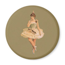Vintage Victorian Ballerina Magnet