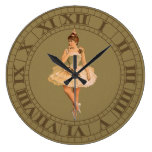 Vintage Victorian Ballerina Wallclock