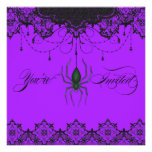 Vintage Victorian Berry Spider Invitation