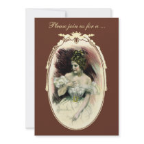 Vintage Victorian Bridal Shower Invitation