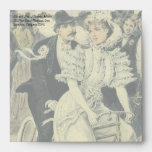 Vintage Victorian Bride and Groom on a Bike Envelopes