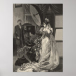Vintage Victorian Bride with Photographer posters