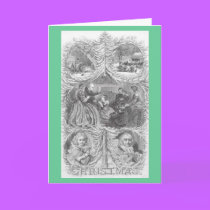 Vintage Victorian Christmas Card cards
