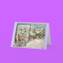 Vintage Victorian Christmas Card cards