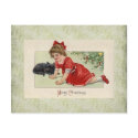vintage victorian Christmas Postcard