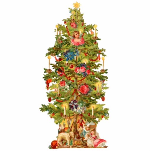 Vintage Victorian Christmas Tree Ornament Zazzle