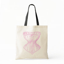 Vintage Victorian Corset Pink bags by opheliasart Vintage Victorian Corset Pink bags