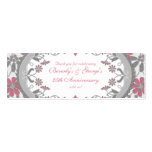 Grey, Pink, White Vintage Victorian Daisy Floral Mini Favour Tags