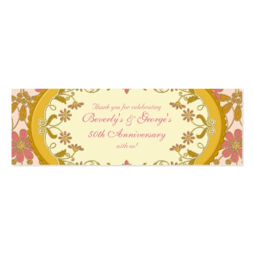 Vintage Victorian Daisy Floral Favour Tags Business Card Templates