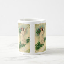 Vintage Victorian Easter, Angelic Angel Flowers Mug